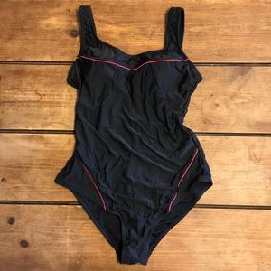 Catalina Black & Pink Swimsuit 8 10
